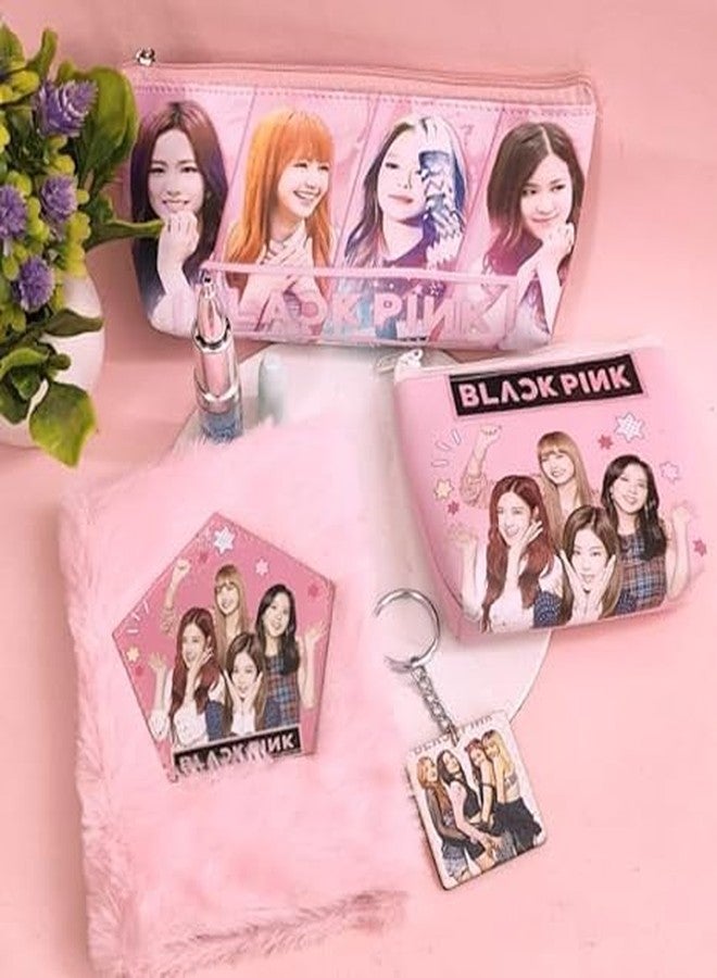 AMANVANI Stationery Set for Girls - Return Gifts Kit (Pack of 5 Items) - Blackkpink Items for Birthday and Kids - Image 2